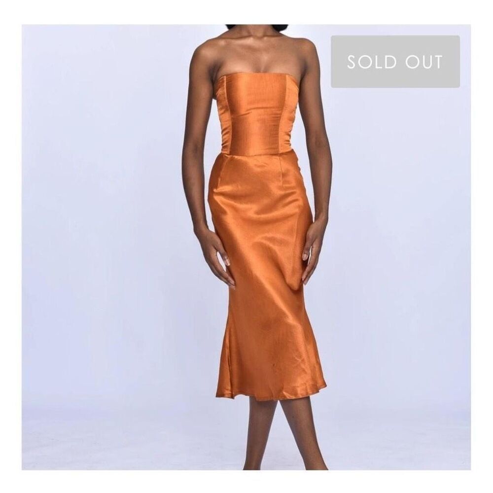Kilentar strapless trumpet skirt bottom dress size 8